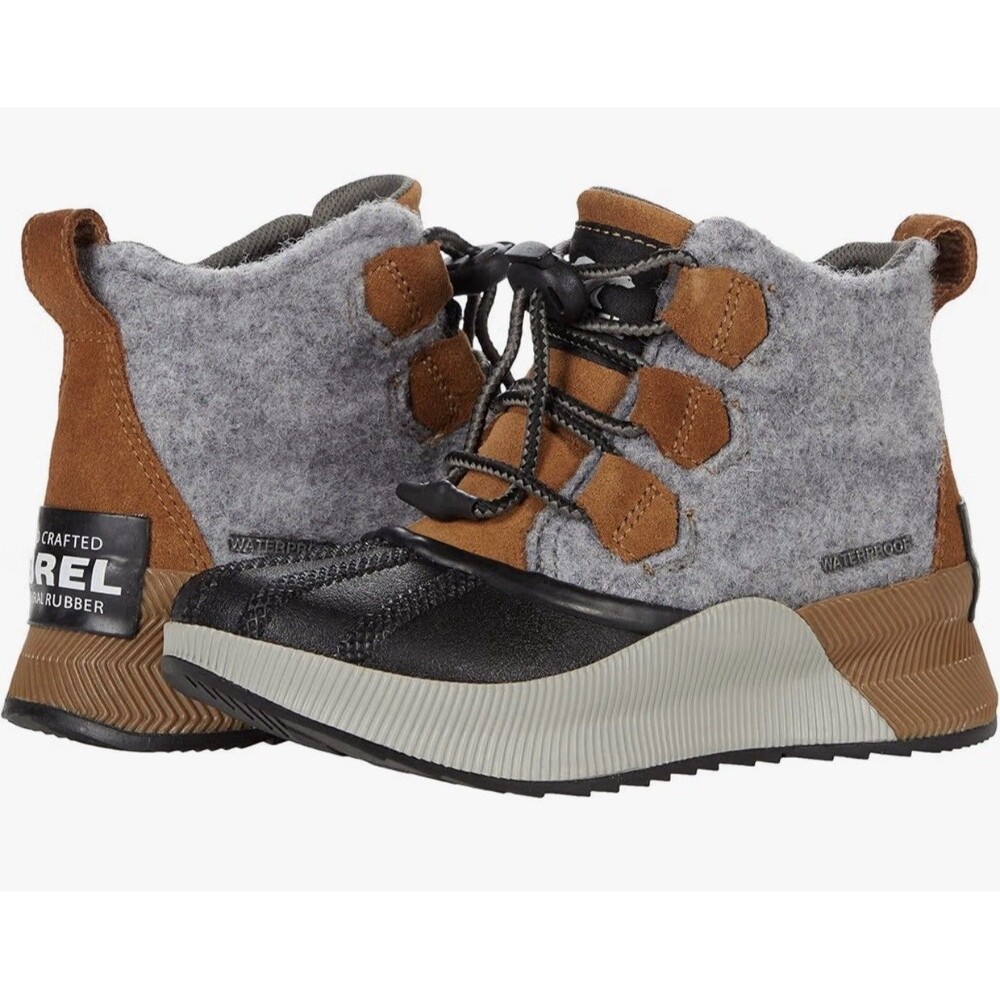 Sorel Youth Out N About Classic Waterproof Boots Boys Girls Unisex Kids SIZE 2
